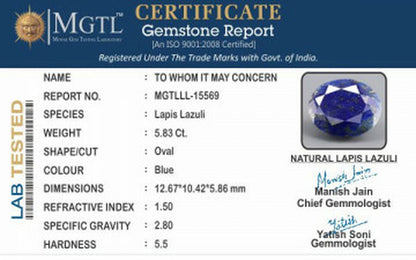 Lapis Lazuli - 5.83 Carats
