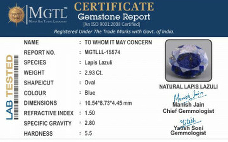 Lapis Lazuli - 2.93 Carats