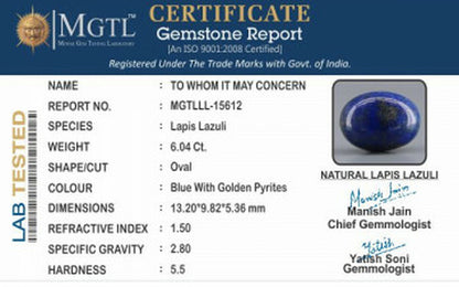 Lapis Lazuli - 6.40 Carats