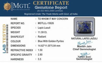 Lapis Lazuli - 11.59 Carats