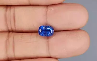 3.78 Carats Cushion Blue Sapphire