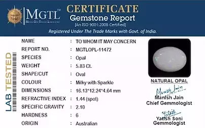 Opal - 5.83 Carats