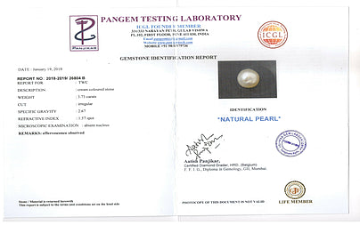 Keshi Pearl - 3.73 Carats (Moti - 4.07 Ratti)