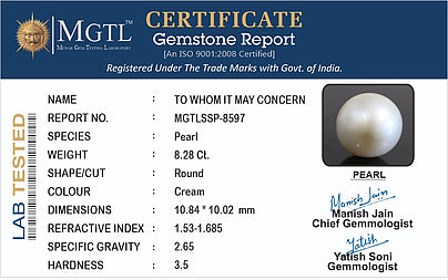 South Sea Pearl - 8.28 Carats (Moti - 9.03 Ratti)
