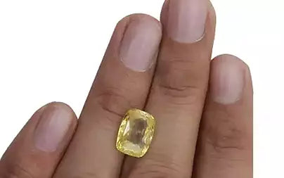 Yellow Sapphire - 7.11 Carats (Pukhraj - 7.75 Ratti)