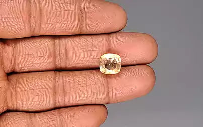 Yellow Sapphire - 6.36 Carats (Pukhraj - 6.93 Ratti)