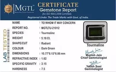 Green Tourmaline - 5.18 Carats