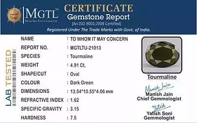 Green Tourmaline - 4.91 Carats
