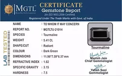 Green Tourmaline - 5.41 Carats