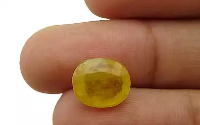 Yellow Sapphire - 6.18 Carats (Pukhraj - 6.74 Ratti)