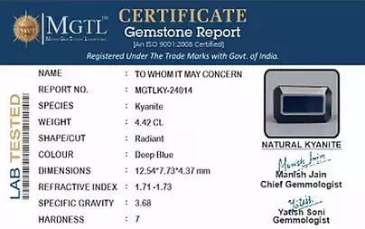 Blue Kyanite - 4.42 Carats