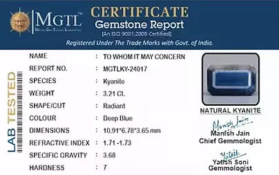 Blue Kyanite - 3.21 Carats