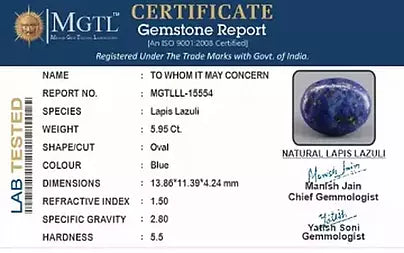 Lapis Lazuli - 5.95 Carats