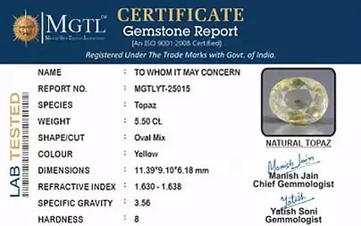 Yellow Topaz - 5.50 Carats
