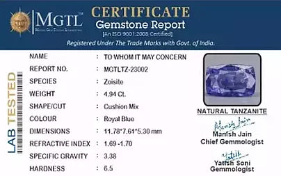 Tanzanite - 4.94 Carats