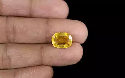 Yellow Sapphire - 6.56 Carats (Pukhraj - 7.15 Ratti)