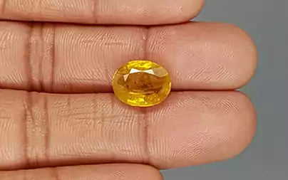 Yellow Sapphire - 6.64 Carats (Pukhraj - 7.24 Ratti)