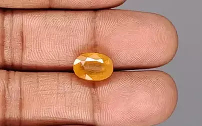Yellow Sapphire - 6.47 Carats (Pukhraj - 7.05 Ratti)