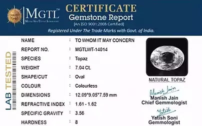 White Topaz - 7.04 Carats