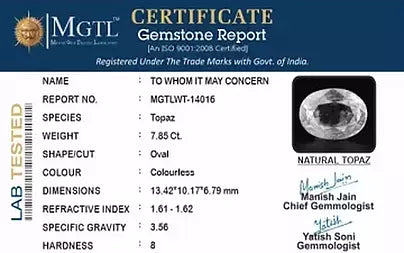 White Topaz - 7.85 Carats