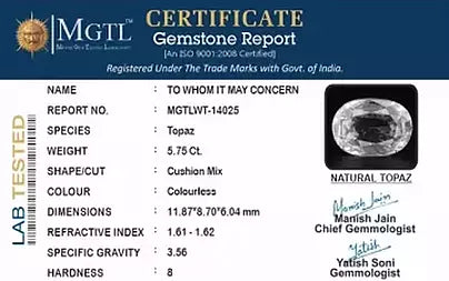White Topaz - 5.75 Carats