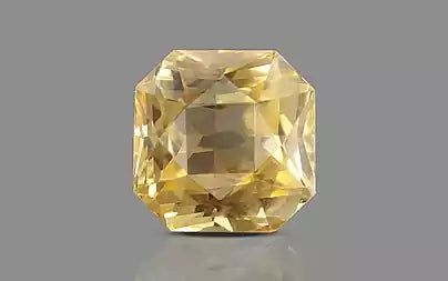 5.71 Carats Octagon Yellow Sapphire