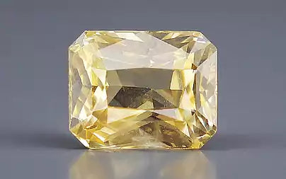 5.56 Carats Octagon Yellow Sapphire