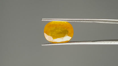 Yellow Sapphire - 5.85 Carats (Pukhraj - 6.38 Ratti)