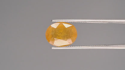 Yellow Sapphire - 6.39 Carats (Pukhraj - 6.97 Ratti)