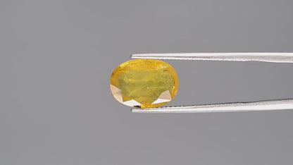 Yellow Sapphire - 4.07 Carats (Pukhraj - 4.44 Ratti)