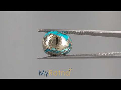 Turquoise - 11.14 Carats ( Firoza - 12.14 Ratti )