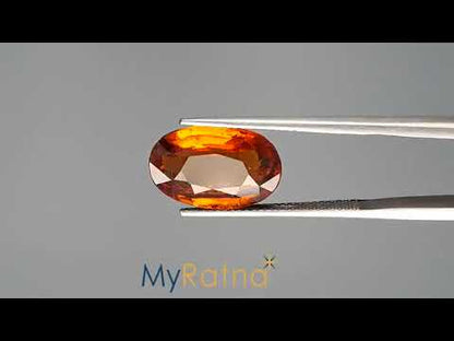 Hessonite - 6.31 Carats (Gomed - 6.88 Ratti)