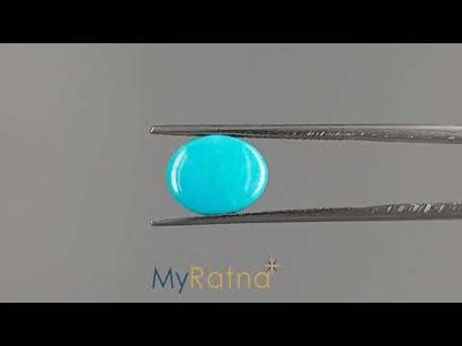 Turquoise - 2.71 Carats ( Firoza - 2.95 Ratti )