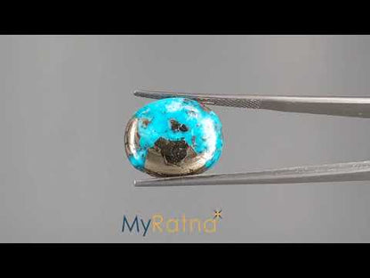 Turquoise - 8.62 Carats ( Firoza - 9.40 Ratti )