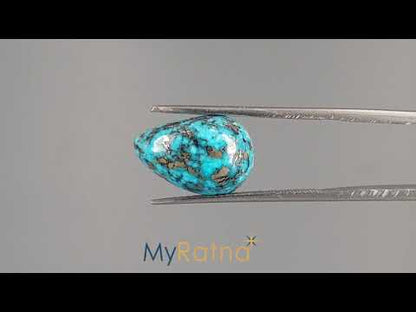 Turquoise - 8.66 Carats ( Firoza - 9.44 Ratti )
