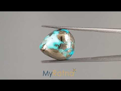 Turquoise - 12.01 Carats ( Firoza - 13.09 Ratti )