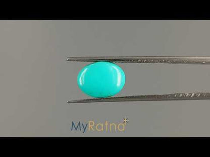 Turquoise - 2.27 Carats ( Firoza - 2.47 Ratti )