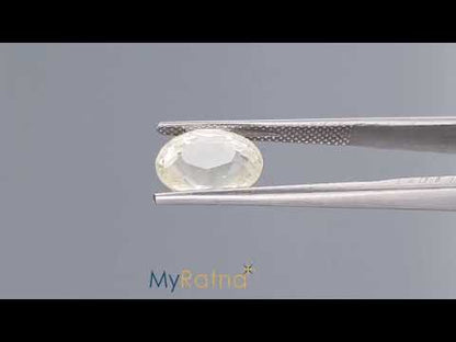 White Sapphire - 5.32 Carats (Safed Pukhraj - 5.80 Ratti)