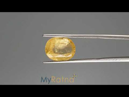 Yellow Sapphire - 6.27 Carats (Pukhraj - 6.83 Ratti)