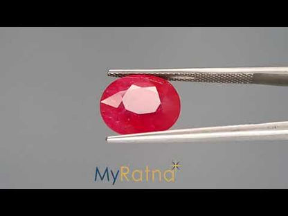 Ruby - 6.35 Carats (Manik - 6.92 Ratti)