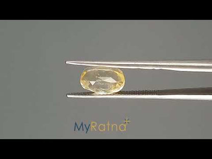Yellow Sapphire (Pukhraj) - 4.44 Carats