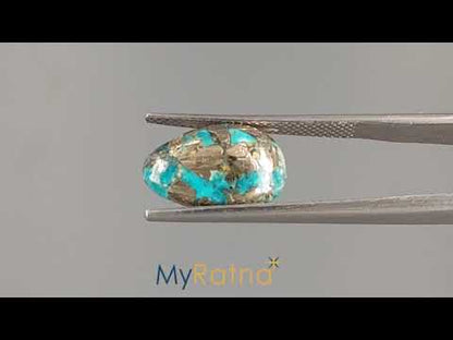 Turquoise - 4.54 Carats ( Firoza - 4.95 Ratti )