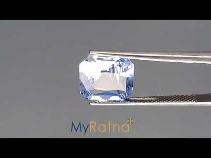 5.53 Carats Octagon Blue Sapphire