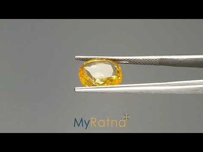 Yellow Sapphire - 4.16 Carats (Pukhraj - 4.53 Ratti)