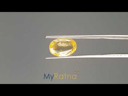 Yellow Sapphire - 4.11 Carats (Pukhraj - 4.48 Ratti)