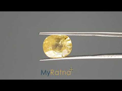 Yellow Sapphire - 6.05 Carats (Pukhraj - 6.59 Ratti)