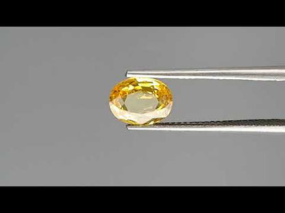 1.89 Carats Natural Yellow Sapphire