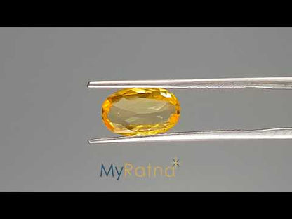 Yellow Sapphire - 1.86 Carats (Pukhraj - 2.03 Ratti)