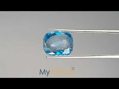 Blue Zircon - 6.03 Carats