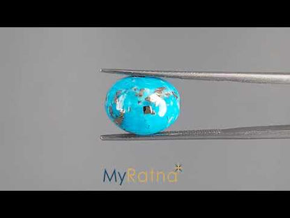 Turquoise - 8.44 Carats ( Firoza - 9.20 Ratti )